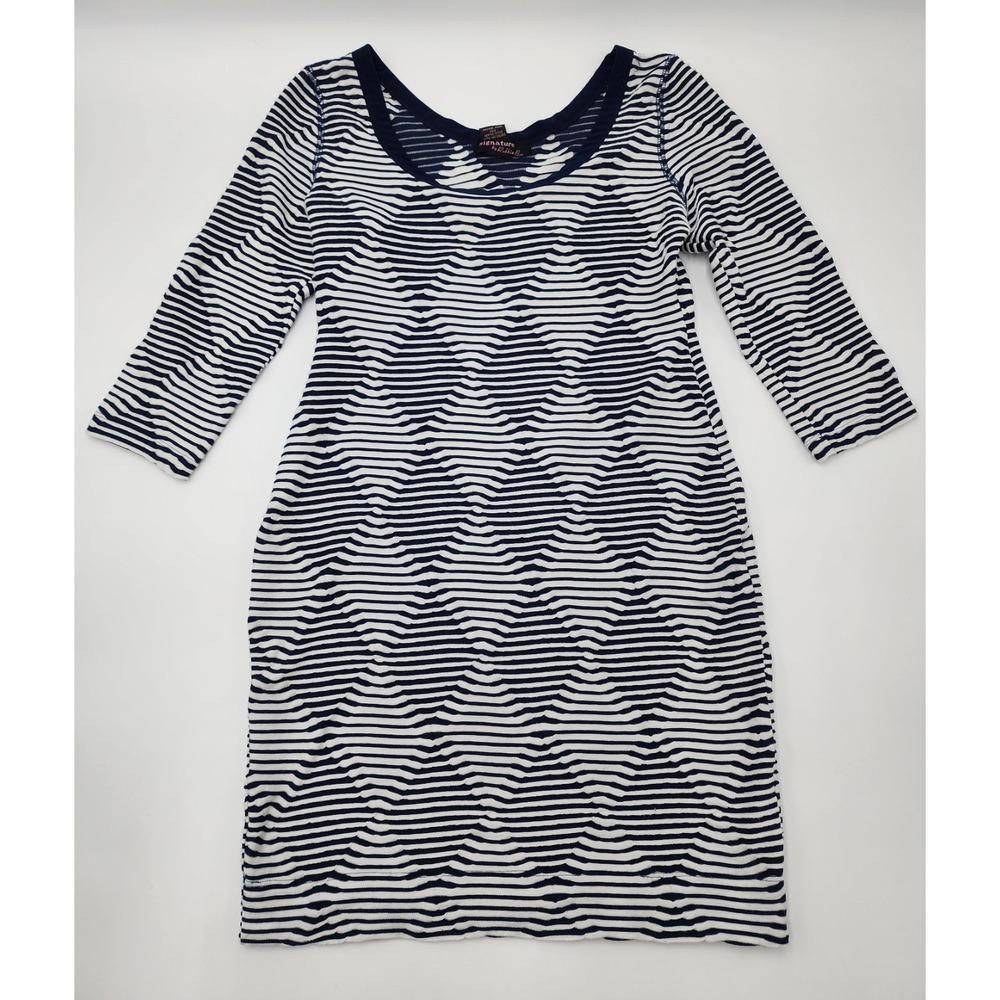 Signature By Robbie Bee BodyCon‎ Midi Dress Stiped Size 8